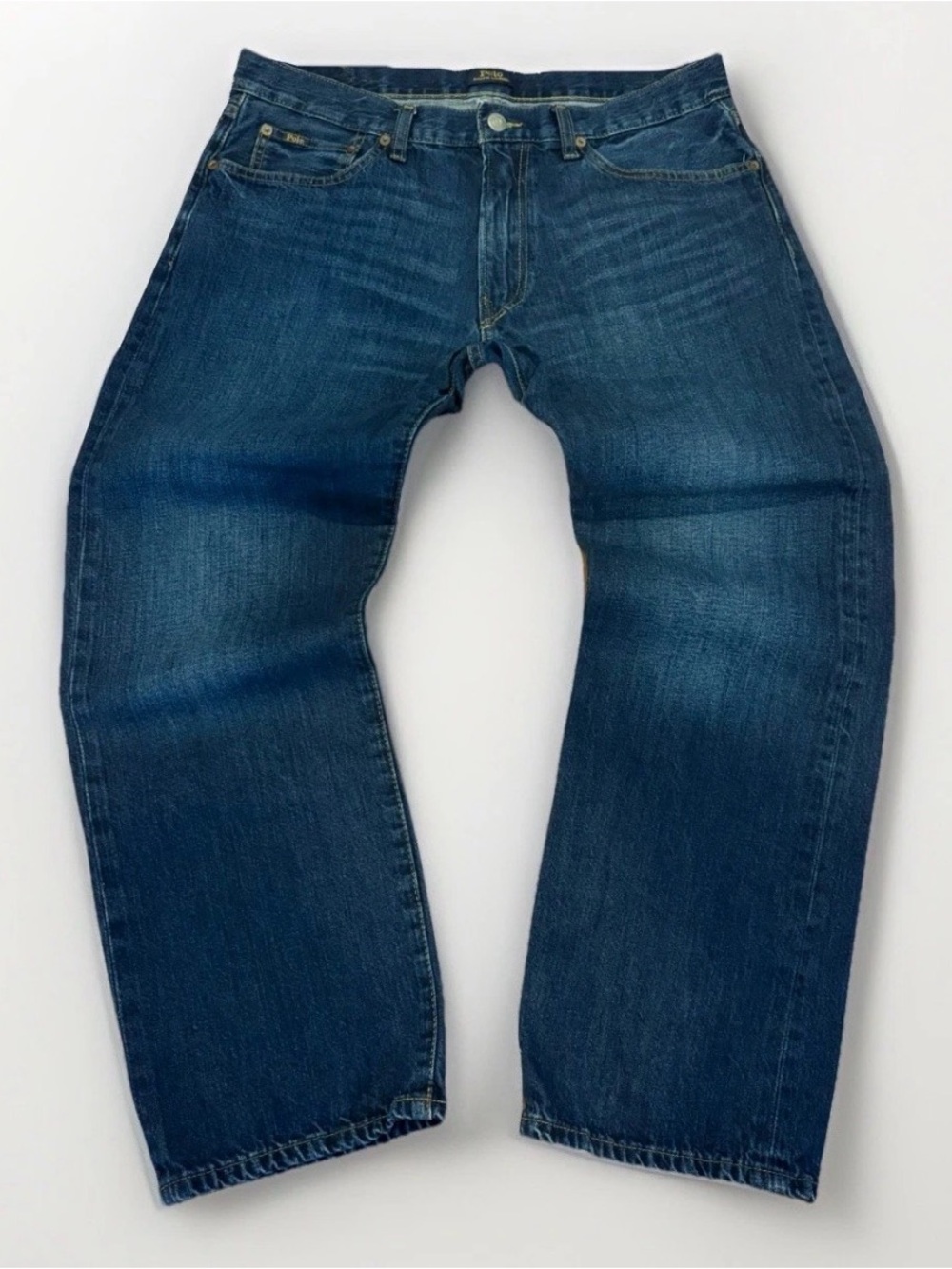 Ralph Lauren Polo Jeans Size 34x30 Denim Y2K 90s Straight Leg Dark Wash